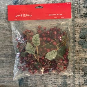 Target wondershop red berry wreath picks